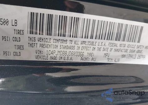 2018 Jeep Cherokee Limited 4X4 из США, поврежденный, VIN 1C4PJMDB8JD603366